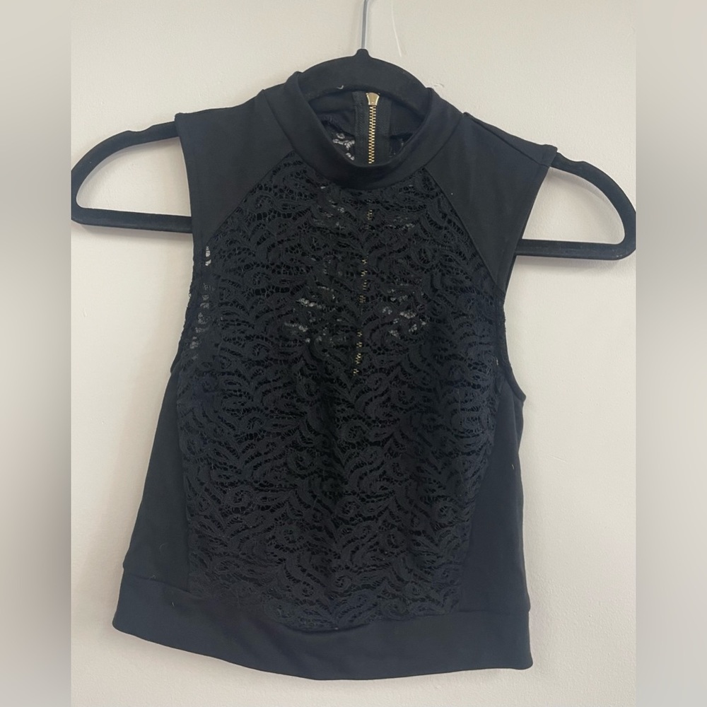 Dynamite black lace top